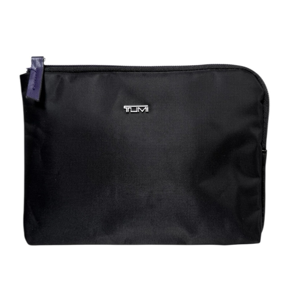 Tumi X Delta Black Nylon Travel Toiletry Bag Cosmetic Case